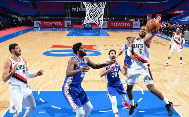 世界杯比赛直播地址-没有队内超巨利拉德 开拓者众志成城爆冷击败76人